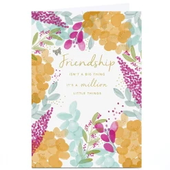 Personalised Birthday Card - Friendship Is A Million Little Things