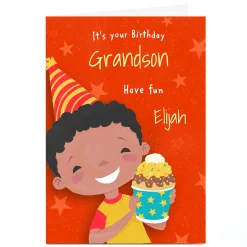 Personalised Birthday Card - It's Your Birthday, Grandson