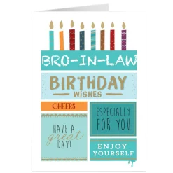 Personalised Birthday Card - Brother-in-Law, Birthday Wishes