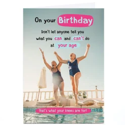Personalised Birthday Card - Don't Let Anyone Tell You What You Can't Do