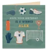 Personalised Birthday Card - Football Winner