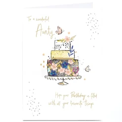 Personalised Birthday Card - Filled With Your Favourite Things, Aunty
