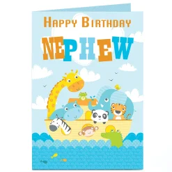 Personalised Birthday Card - Animal Ark Nephew