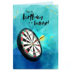 Personalised Birthday Card - Hope This Birthday Is A Bullseye!