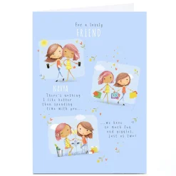 Personalised Birthday Card - For a Lovely Friend