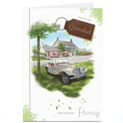 Personalised Birthday Card - Classic Car Just For You, Grandad