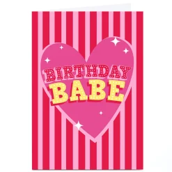 Personalised Birthday Card - Birthday Babe