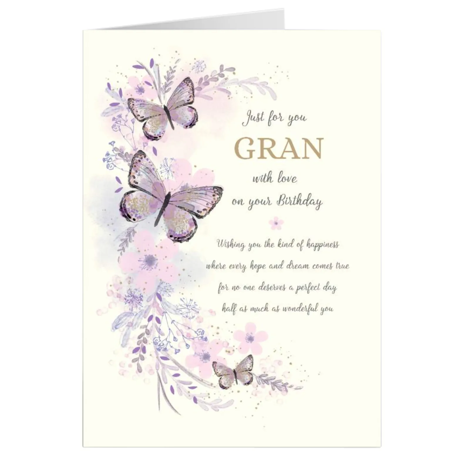 Personalised Birthday Card - Best Wishes, Gran