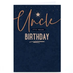 Personalised Birthday Card - Star Uncle