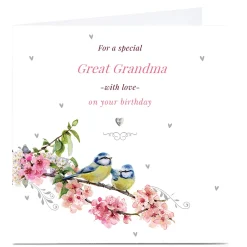 Personalised Birthday Card - Great Grandma With Love