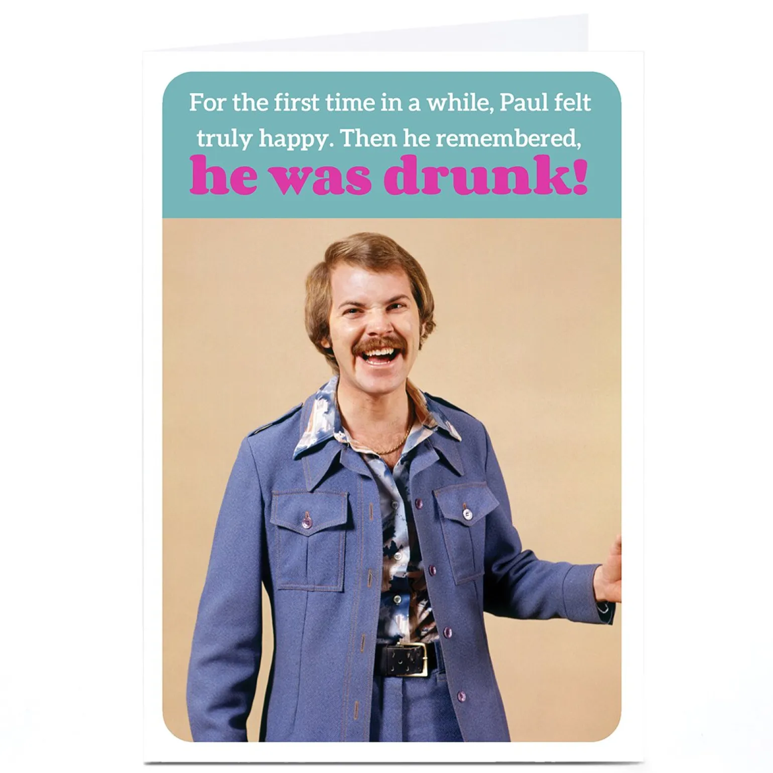 Personalised Birthday Card - Truly Happy & Drunk