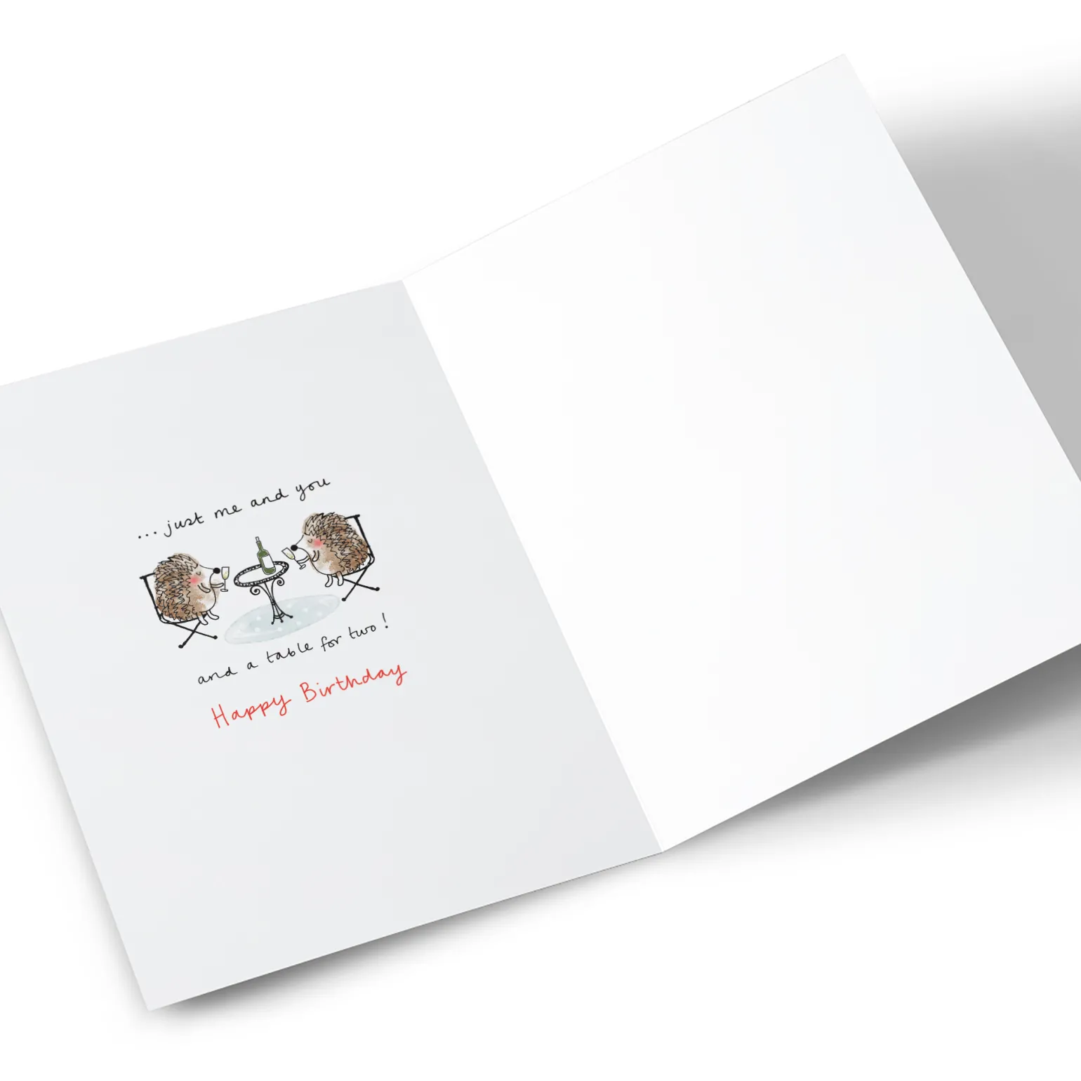 Personalised Birthday Card - Just You and Me Hedgehogs, Husband