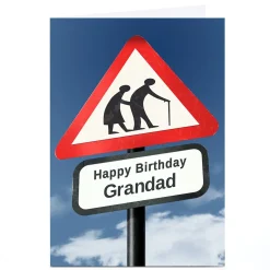 Personalised Birthday Card - Old People Road Sign