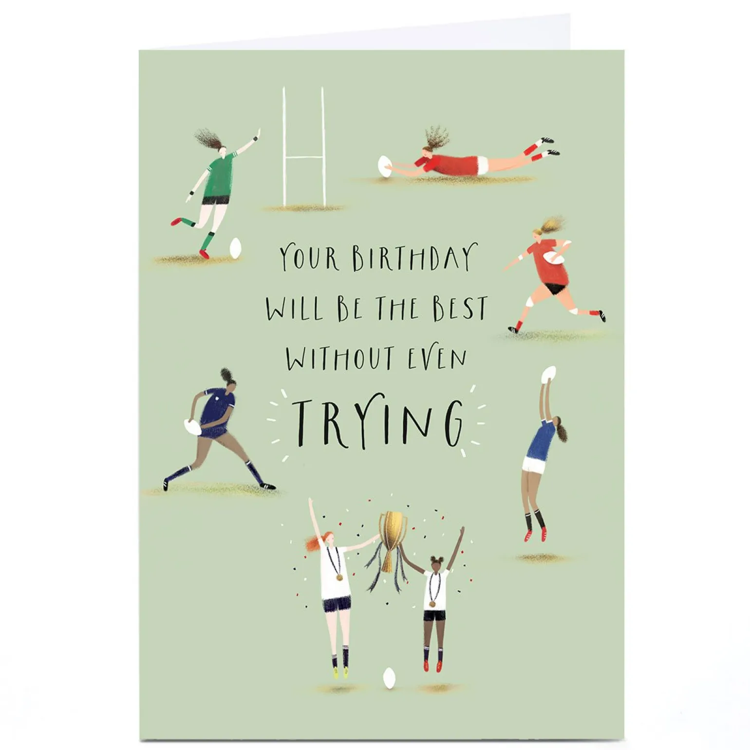 Personalised Birthday Card - The Best Without Even Trying