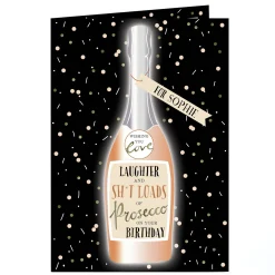 Personalised Birthday Card - Sh*t Loads Of Prosecco