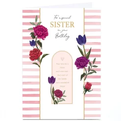 Personalised Birthday Card - A Wonderful Friend, Sister
