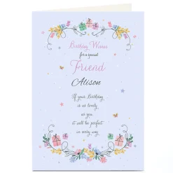 Personalised Birthday Card - As Lovely As You