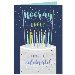 Personalised Birthday Card - Time To Celebrate