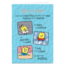 Personalised Birthday Card - The Ideal Husband For Our Daughter, Son-in-Law