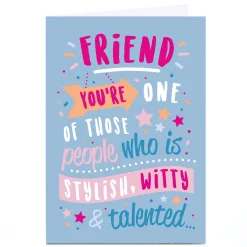 Personalised Birthday Card - Friend Guess It Takes One To Know One