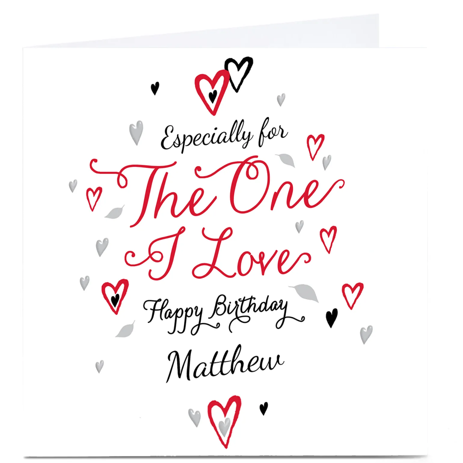 Personalised Birthday Card - The One I Love