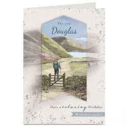 Personalised Birthday Card - Relaxing Hike