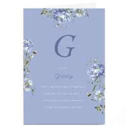 Personalised Birthday Card - G is for Granny