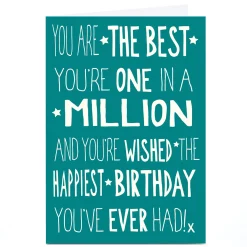 Personalised Birthday Card - One In A Million