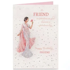 Personalised Birthday Card - You Deserve A Fabulous Day