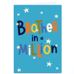 Personalised Birthday Card - Brother in a Million