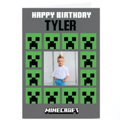 Personalised Birthday Card - Minecraft - Image