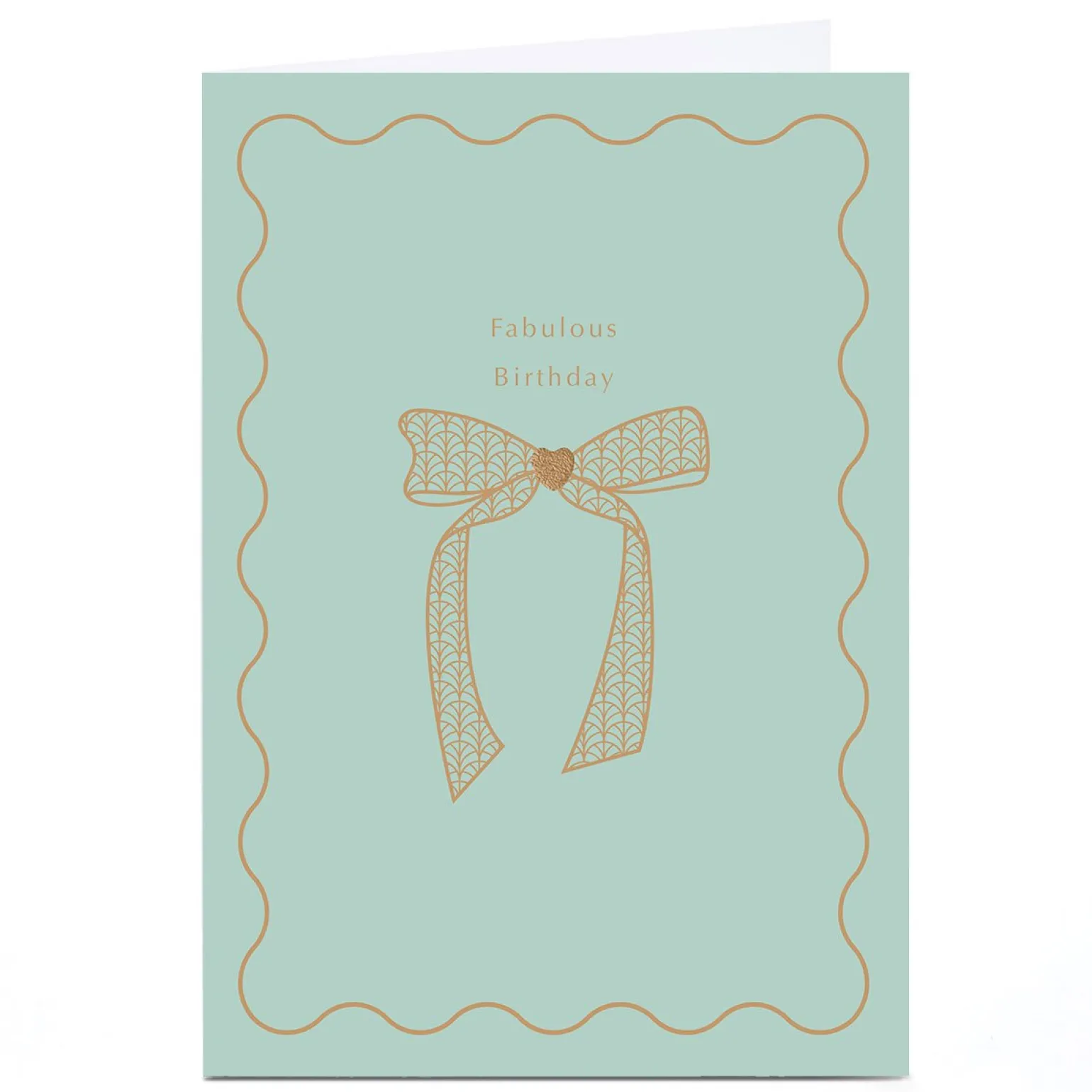 Personalised Birthday Card - Fabulous bow