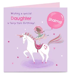 Personalised Birthday Card - Daughter Fairy Tale Birthday