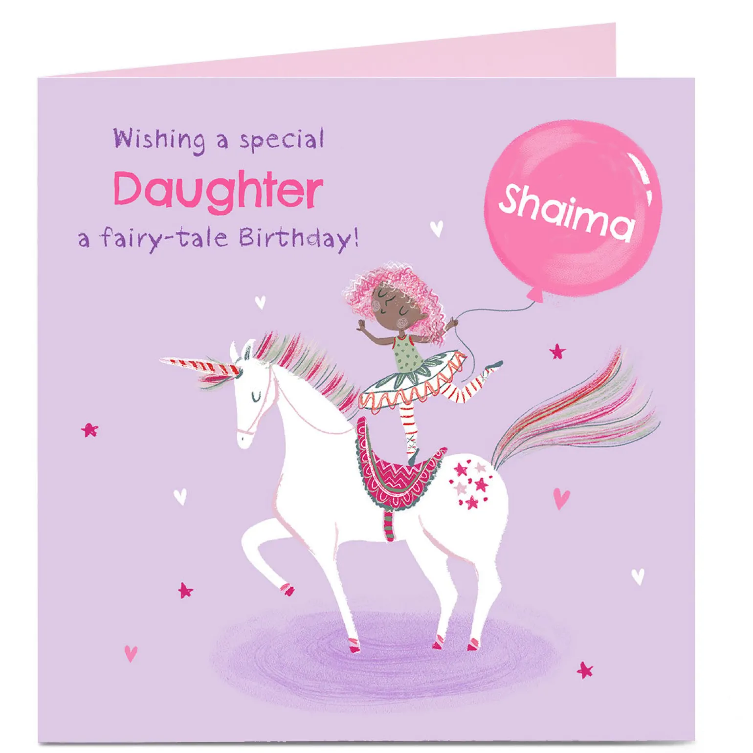Personalised Birthday Card - Daughter Fairy Tale Birthday