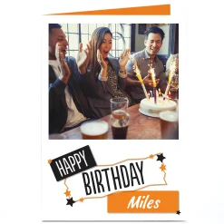 Personalised Birthday Photo Card - Happy Birthday