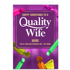 Personalised Bits N Bobs Christmas Card - Quality Wife