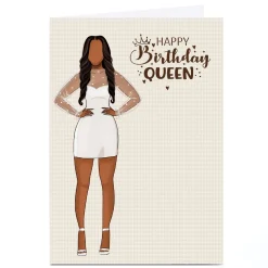 Personalised Bleu Hyacinth Card - Birthday Queen