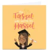 Personalised Blue Kiwi Graduation Card - Tassel Hassel