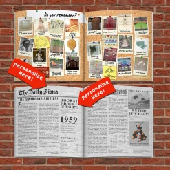 Personalised Book - Memory Lane 65th Birthday