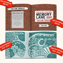 Personalised Book - Memory Lane 21st Birthday