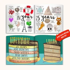 Personalised Book - Memory Lane 25th Birthday