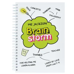 Personalised Brain Storm Teacher Notebook