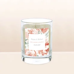 Personalised Candle - The Happy Couple