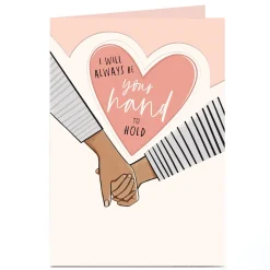 Personalised Card - Always Be Your Hand to Hold