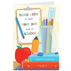 Personalised Card - First Day of School