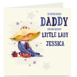 Personalised Card - From Your Little Lady