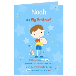 Personalised Card - New Baby - Big Brother