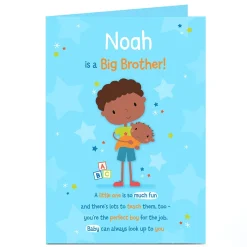 Personalised Card - New Baby - Big Brother
