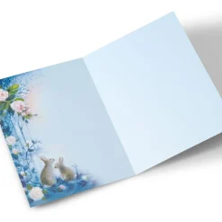 Personalised Card - Rabbits By The Water
