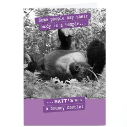 Personalised Card - Some People Say Their Body Is A Temple...